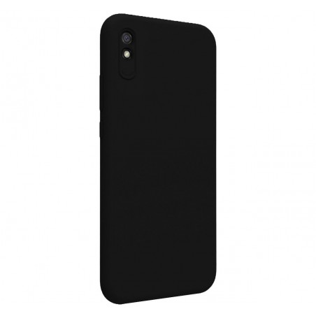 Funda Silicona Líquida Ultra Suave para Xiaomi Redmi 9A / 9AT color Negra