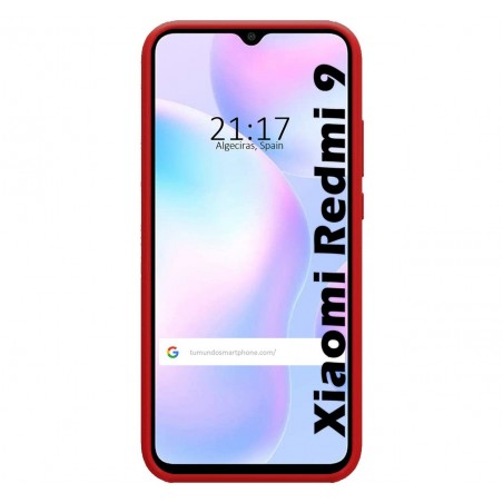 Funda Silicona Líquida Ultra Suave para Xiaomi Redmi 9A / 9AT color Roja