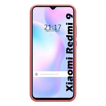 Funda Silicona Líquida Ultra Suave para Xiaomi Redmi 9A / 9AT color Rosa