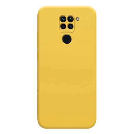 Funda Silicona Líquida Ultra Suave para Xiaomi Redmi Note 9 color Amarilla