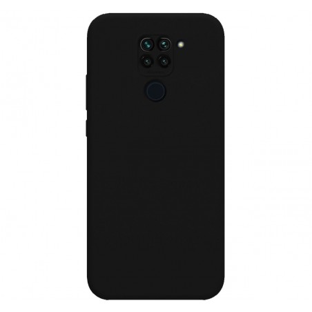 Funda Silicona Líquida Ultra Suave para Xiaomi Redmi Note 9 color Negra