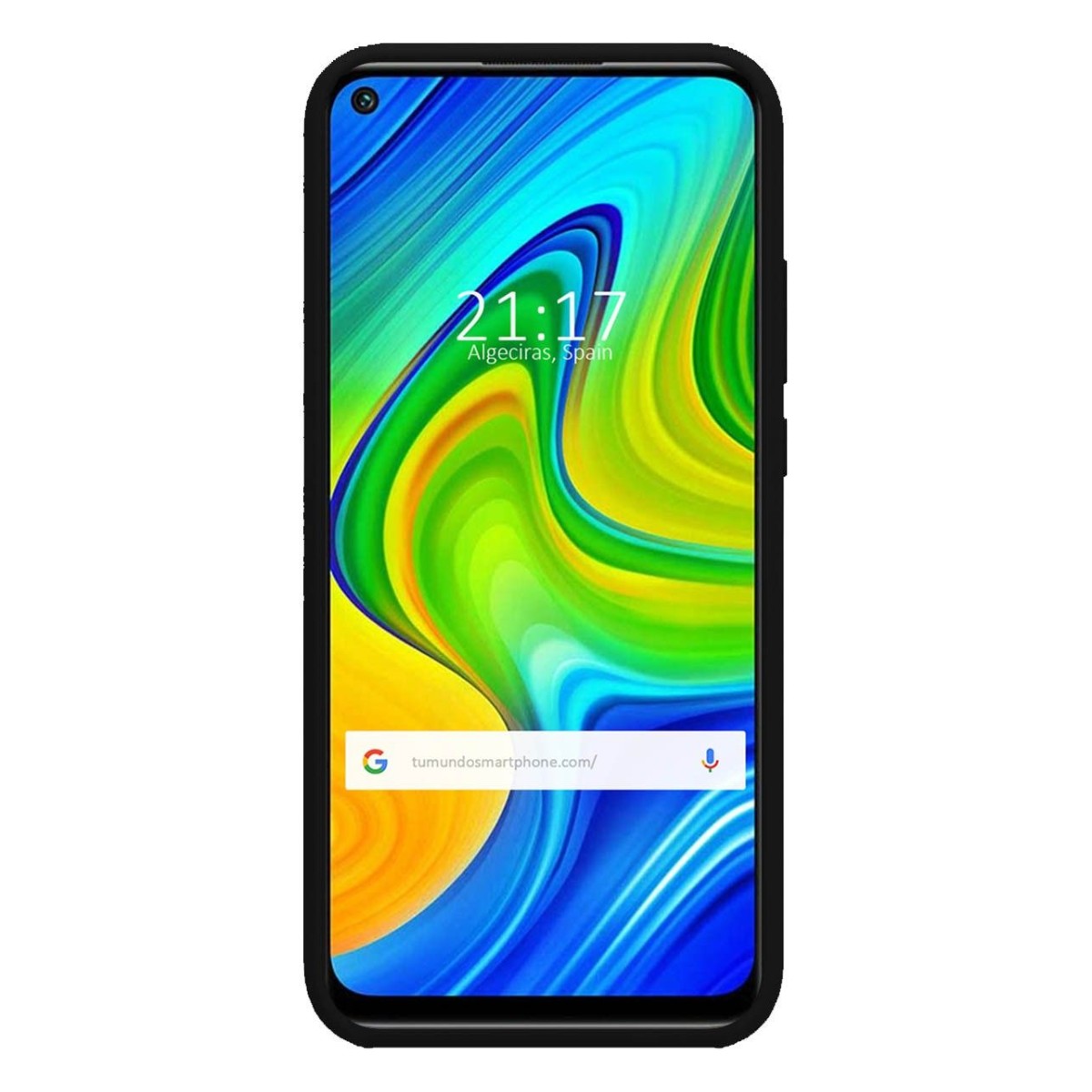Funda Silicona Líquida Ultra Suave para Xiaomi Redmi Note 9 color Negra