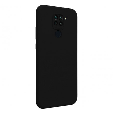 Funda Silicona Líquida Ultra Suave para Xiaomi Redmi Note 9 color Negra