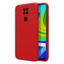 Funda Silicona Líquida Ultra Suave para Xiaomi Redmi Note 9 color Roja