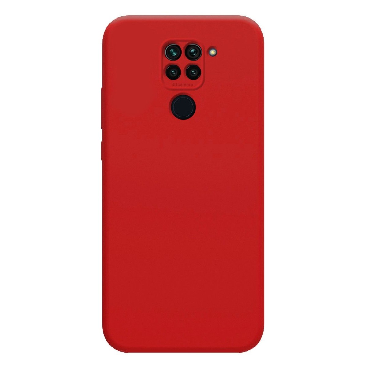 Funda Silicona Líquida Ultra Suave para Xiaomi Redmi Note 9 color Roja