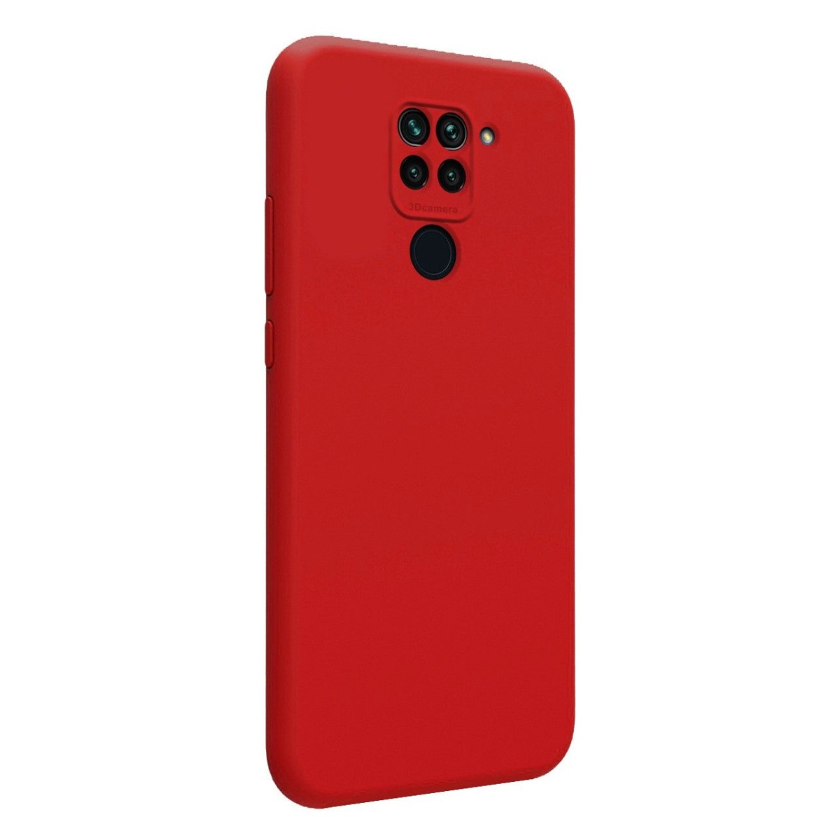 Funda Silicona Líquida Ultra Suave para Xiaomi Redmi Note 9 color Roja