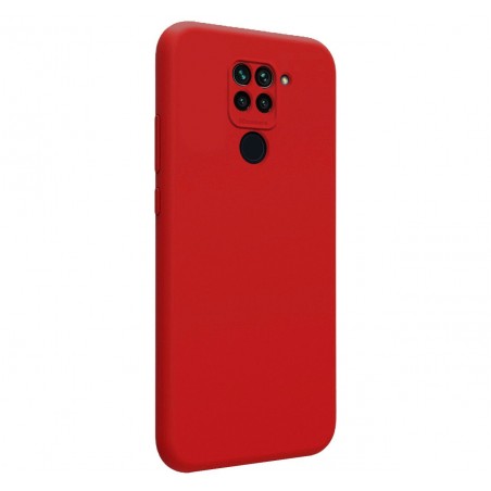 Funda Silicona Líquida Ultra Suave para Xiaomi Redmi Note 9 color Roja