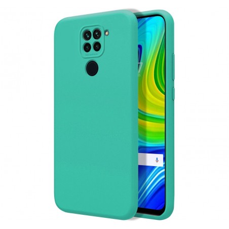 Funda Silicona Líquida Ultra Suave para Xiaomi Redmi Note 9 color Verde