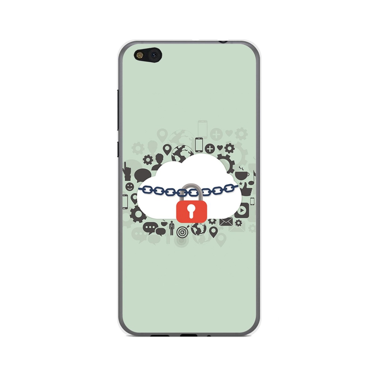 Funda Gel Tpu para Xiaomi Mi 5C Diseño Nube Dibujos