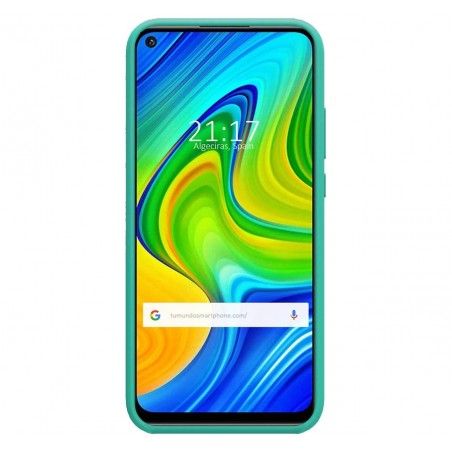 Funda Silicona Líquida Ultra Suave para Xiaomi Redmi Note 9 color Verde