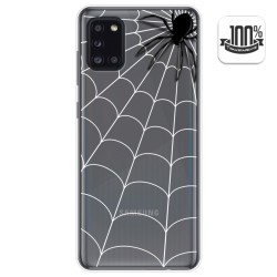 Funda Gel Transparente para Samsung Galaxy A31 diseño Araña Dibujos