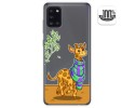 Funda Gel Transparente para Samsung Galaxy A31 diseño Jirafa Dibujos