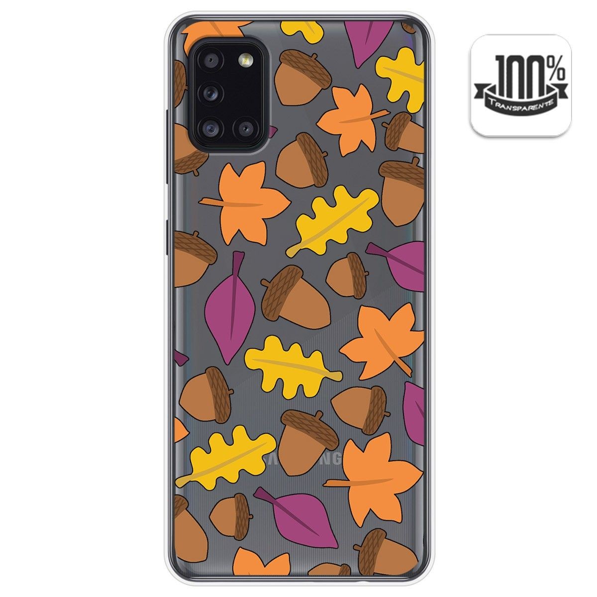 Funda Gel Transparente para Samsung Galaxy A31 diseño Otoño Dibujos