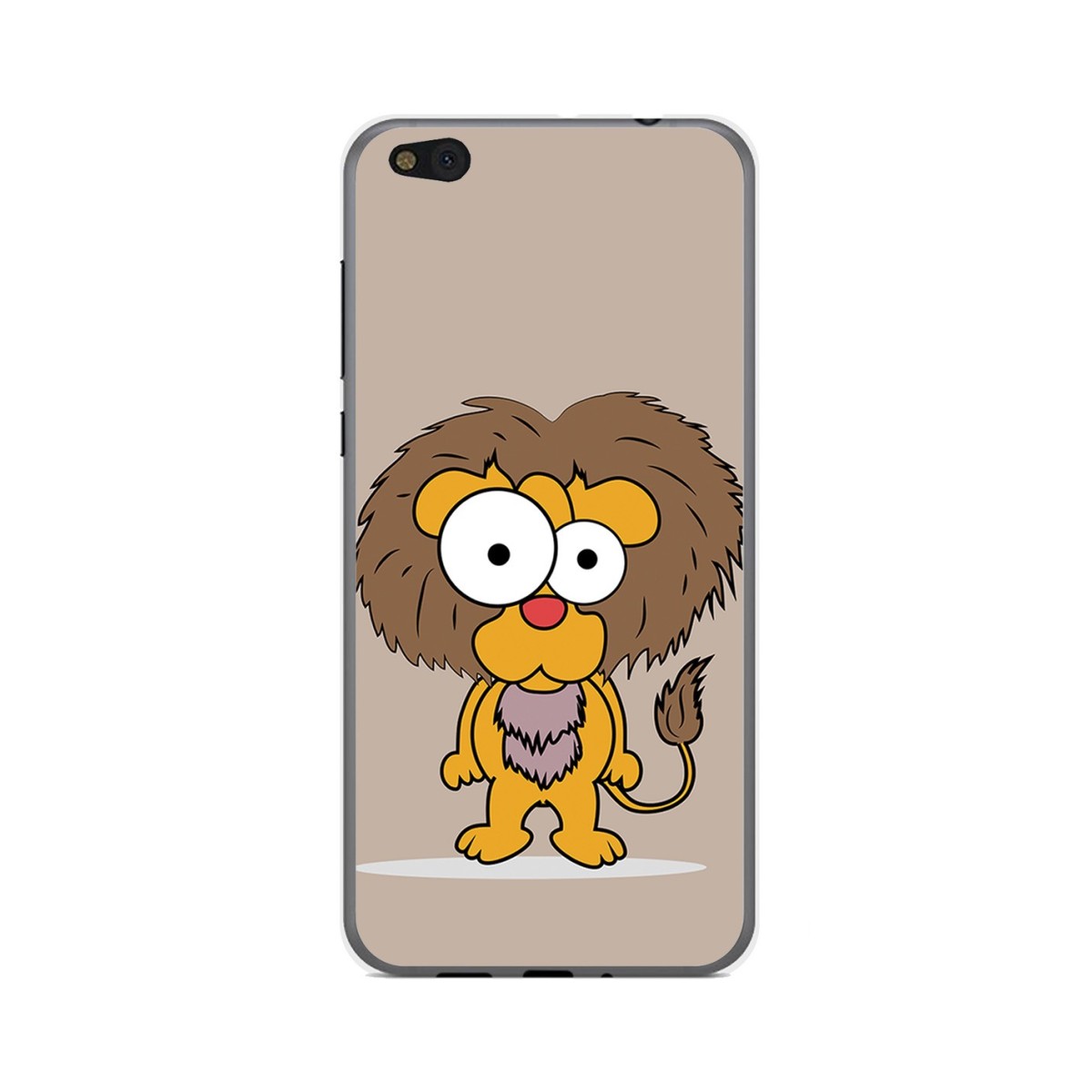 Funda Gel Tpu para Xiaomi Mi 5C Diseño Leon Dibujos