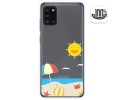 Funda Gel Transparente para Samsung Galaxy A31 diseño Playa Dibujos