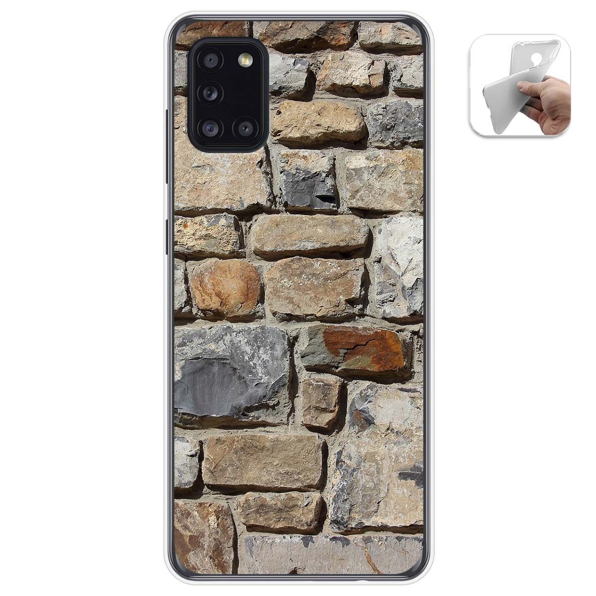 Funda Gel Tpu para Samsung Galaxy A31 diseño Ladrillo 03 Dibujos