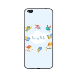 Funda Gel Tpu para Xiaomi Mi 5C Diseño Spring Birds Dibujos