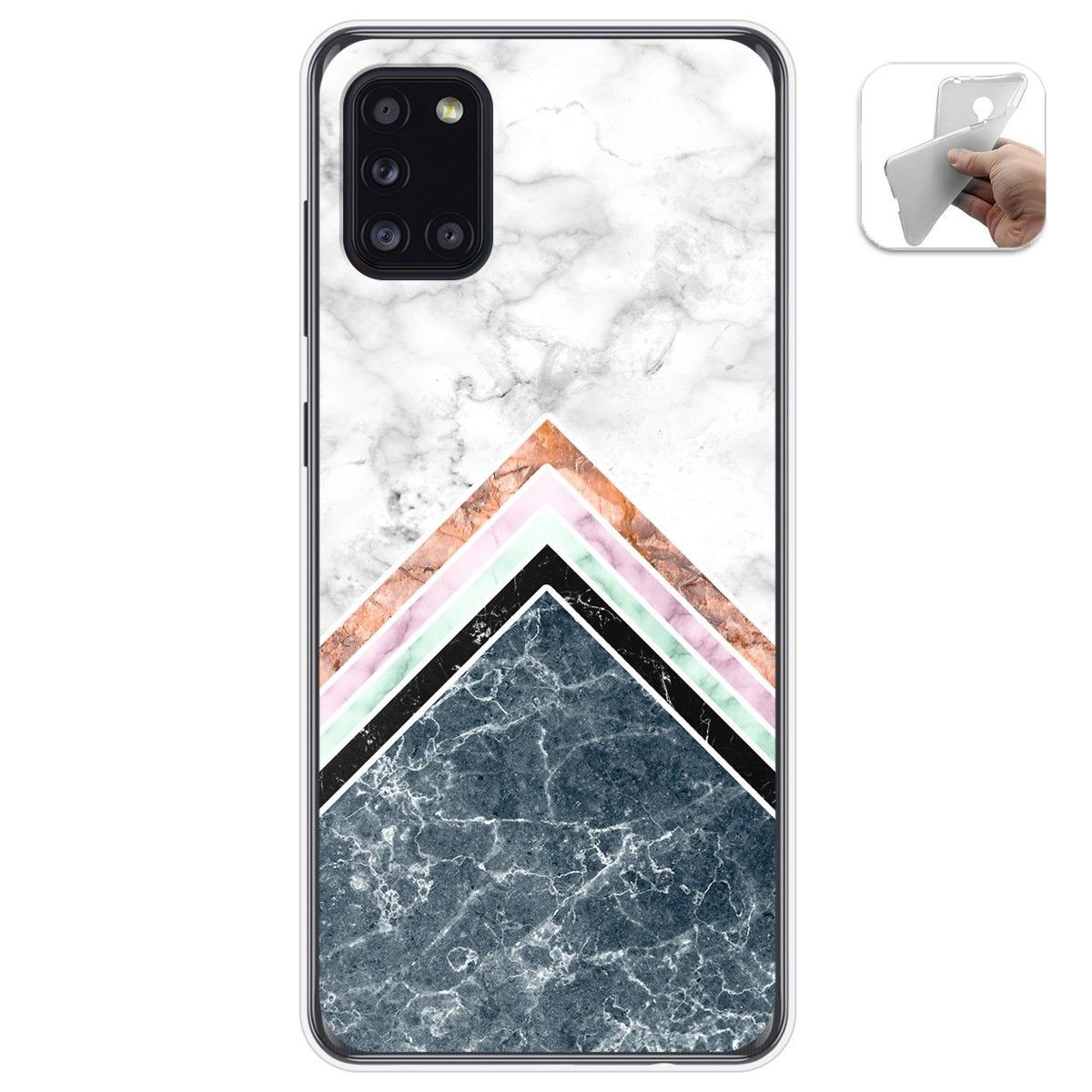 Funda Gel Tpu para Samsung Galaxy A31 diseño Mármol 05 Dibujos