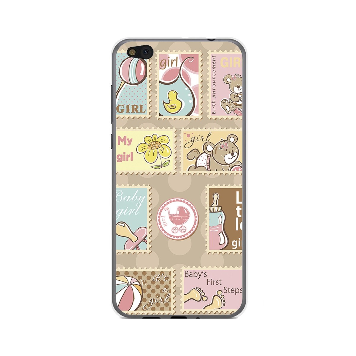 Funda Gel Tpu para Xiaomi Mi 5C Diseño Sellos Dibujos