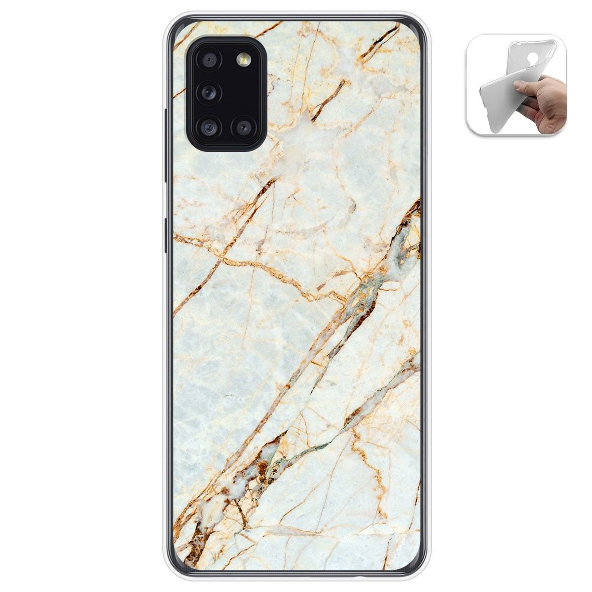Funda Gel Tpu para Samsung Galaxy A31 diseño Mármol 13 Dibujos
