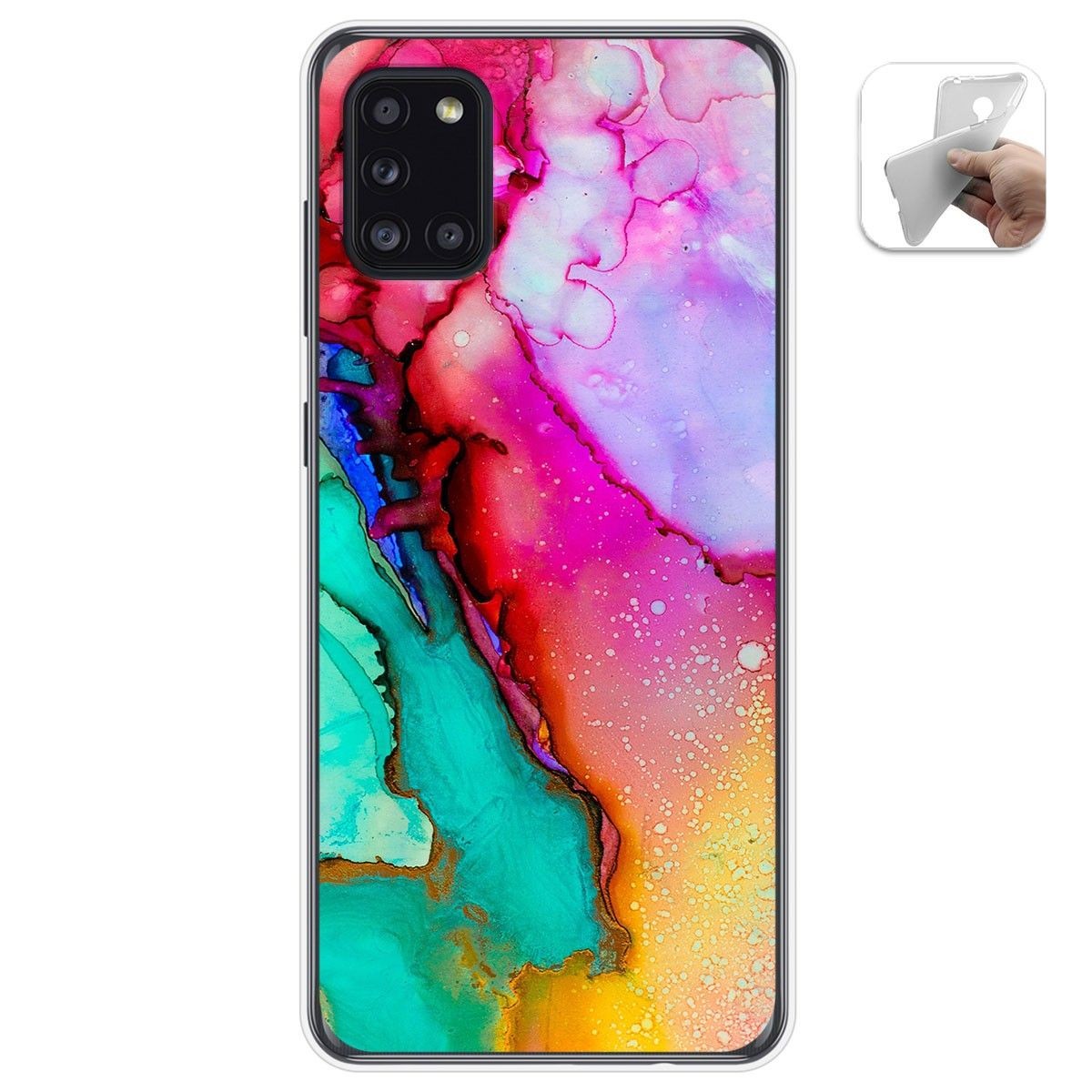 Funda Gel Tpu para Samsung Galaxy A31 diseño Mármol 15 Dibujos