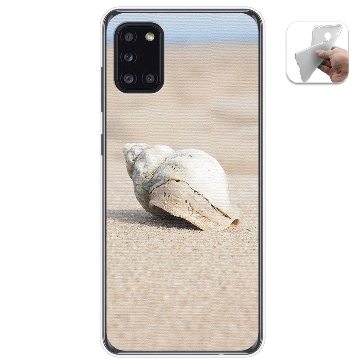 Funda Gel Tpu para Samsung Galaxy A31 diseño Concha Dibujos