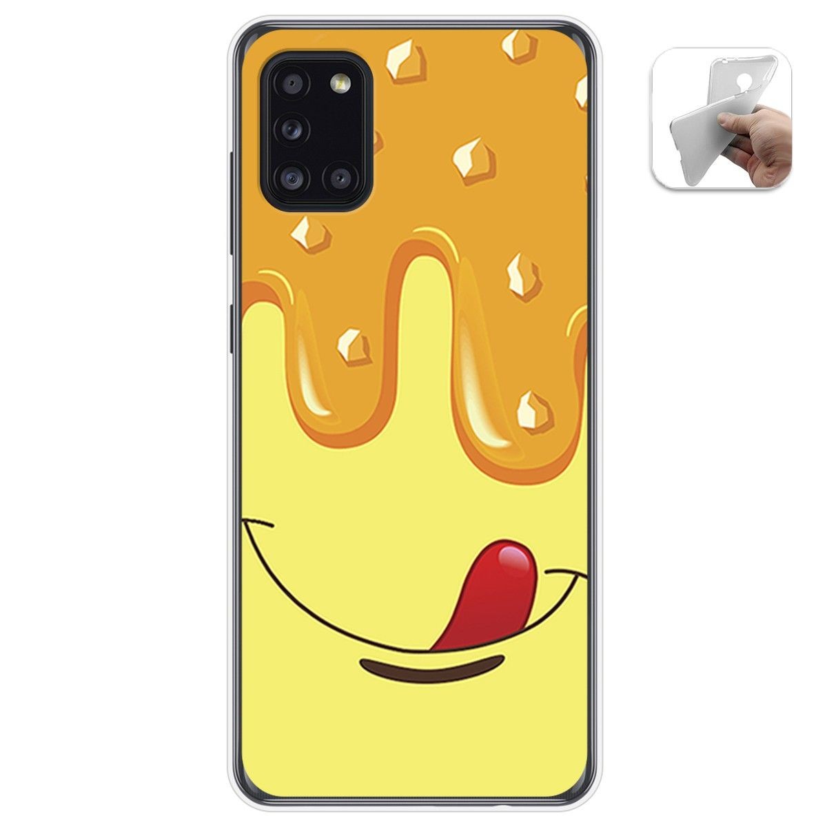 Funda Gel Tpu para Samsung Galaxy A31 diseño Helado Vainilla Dibujos