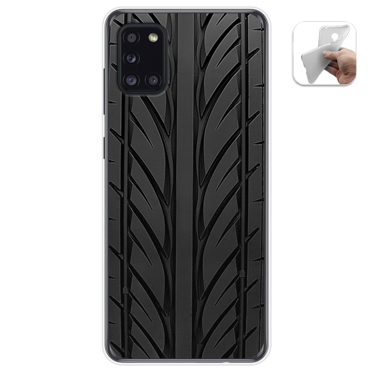 Funda Gel Tpu para Samsung Galaxy A31 diseño Neumatico Dibujos