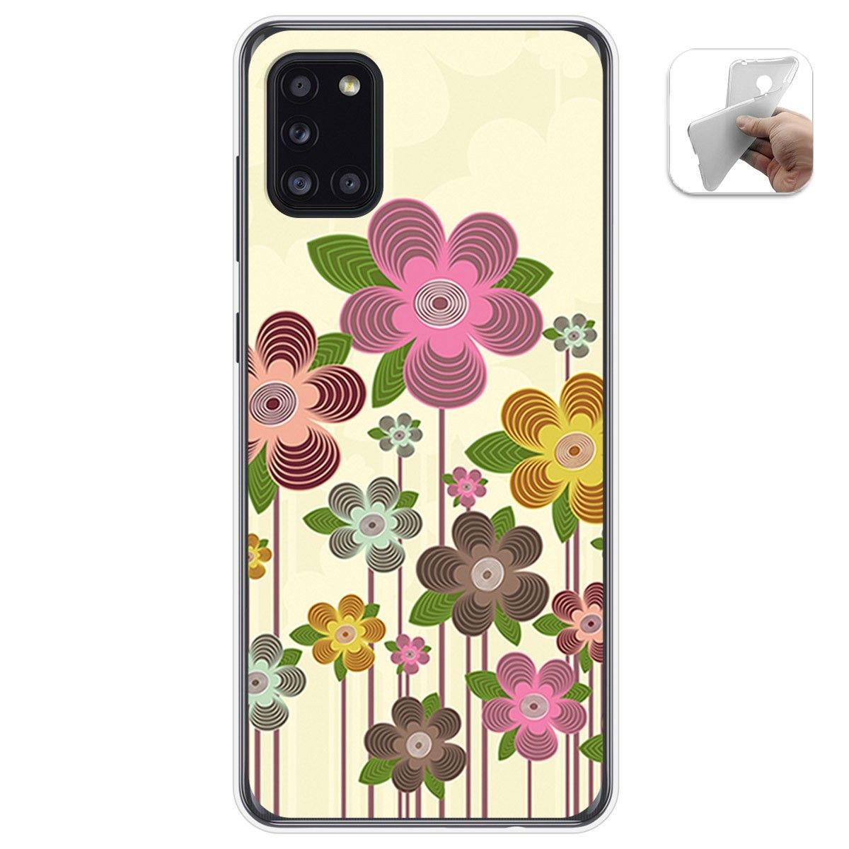 Funda Gel Tpu para Samsung Galaxy A31 diseño Primavera En Flor Dibujos