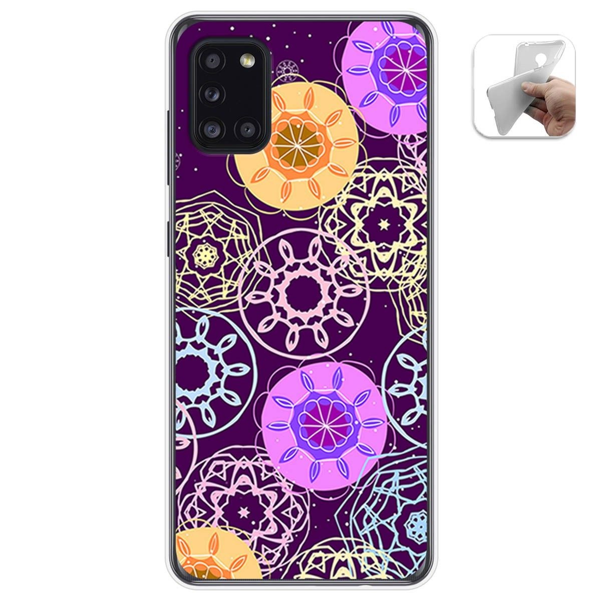 Funda Gel Tpu para Samsung Galaxy A31 diseño Radial Dibujos