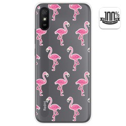 Funda Gel Transparente para Xiaomi Redmi 9A / 9AT diseño Flamenco Dibujos