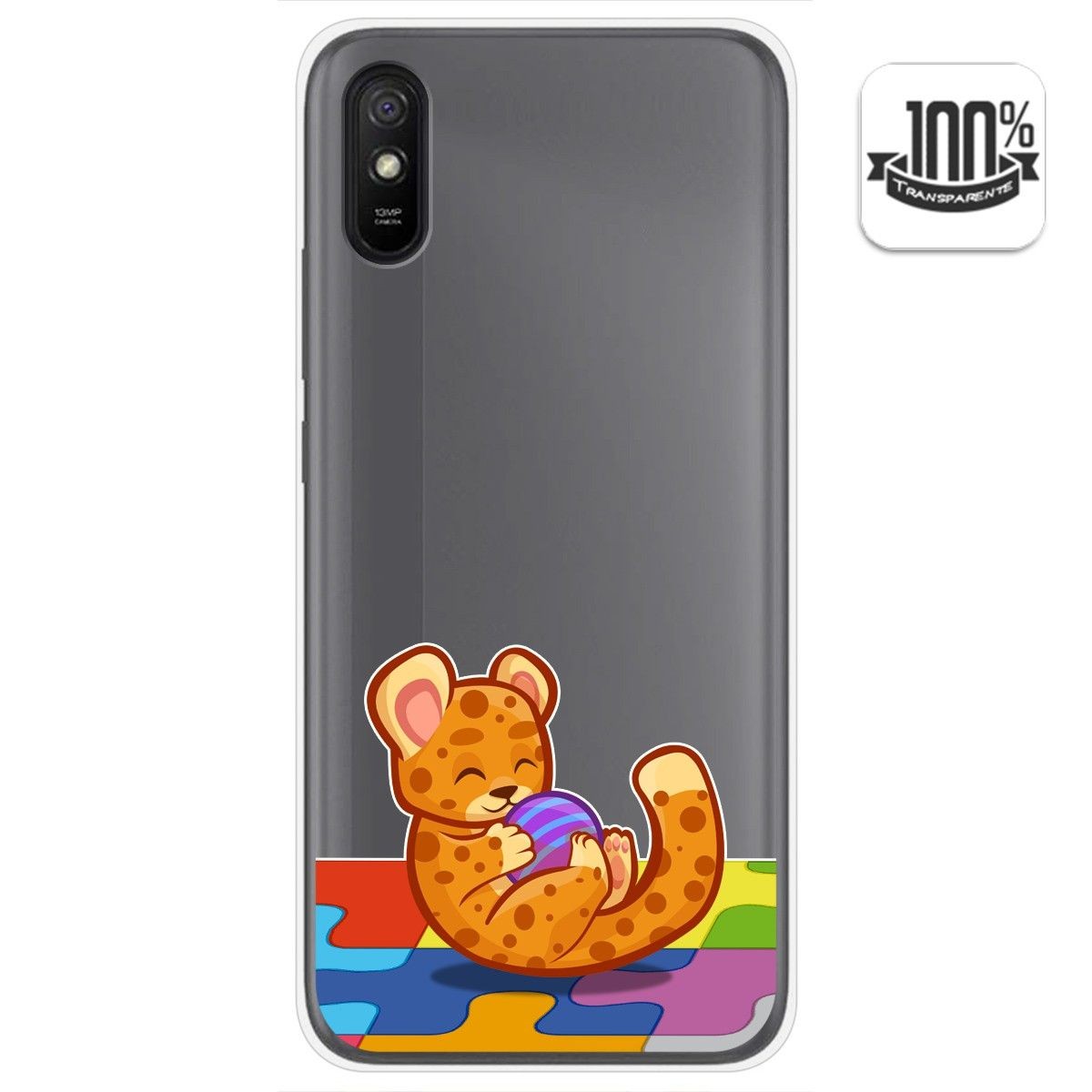 Funda Gel Transparente para Xiaomi Redmi 9A / 9AT diseño Leopardo Dibujos
