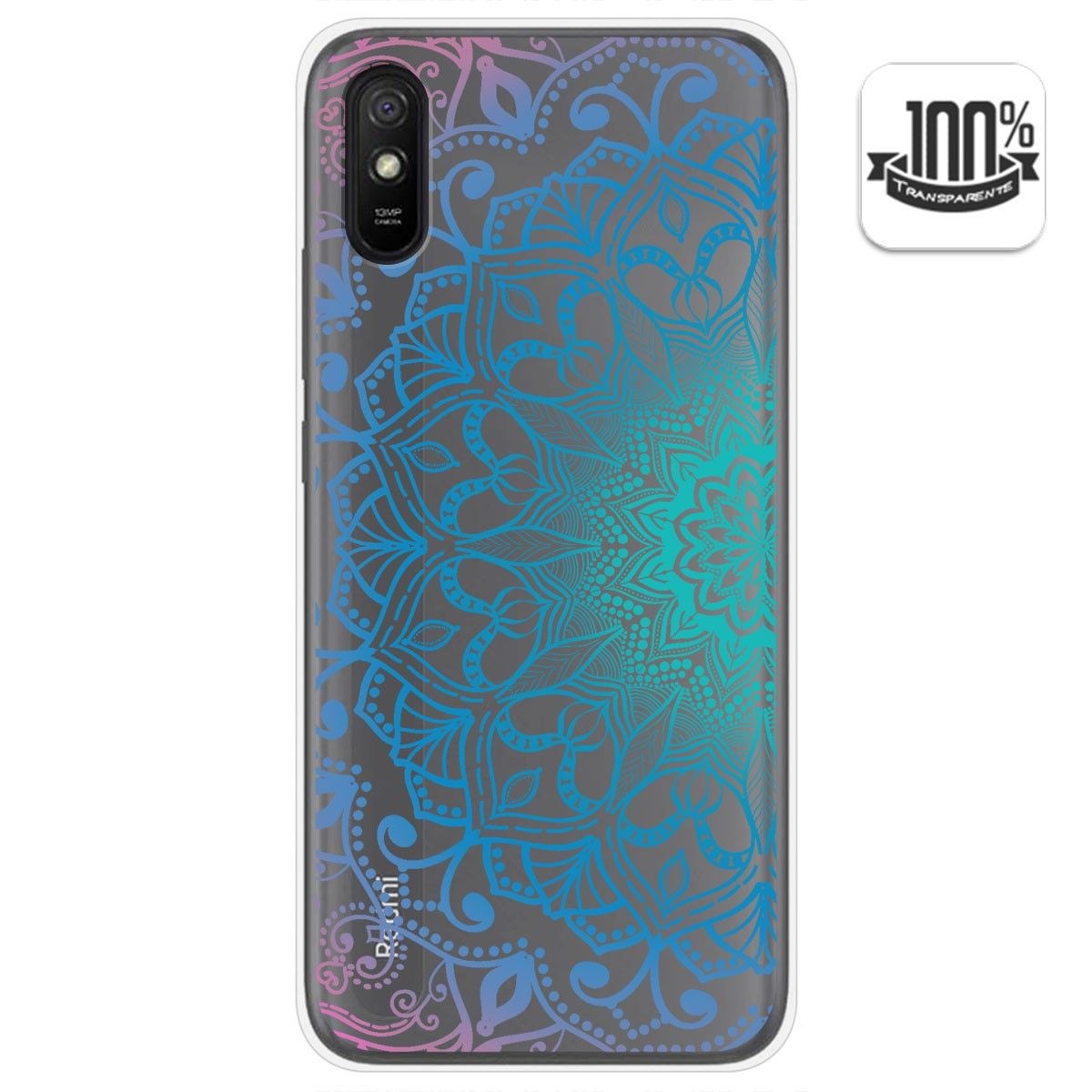 Funda Gel Transparente para Xiaomi Redmi 9A / 9AT diseño Mandala Dibujos