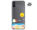 Funda Gel Transparente para Xiaomi Redmi 9A / 9AT diseño Playa Dibujos