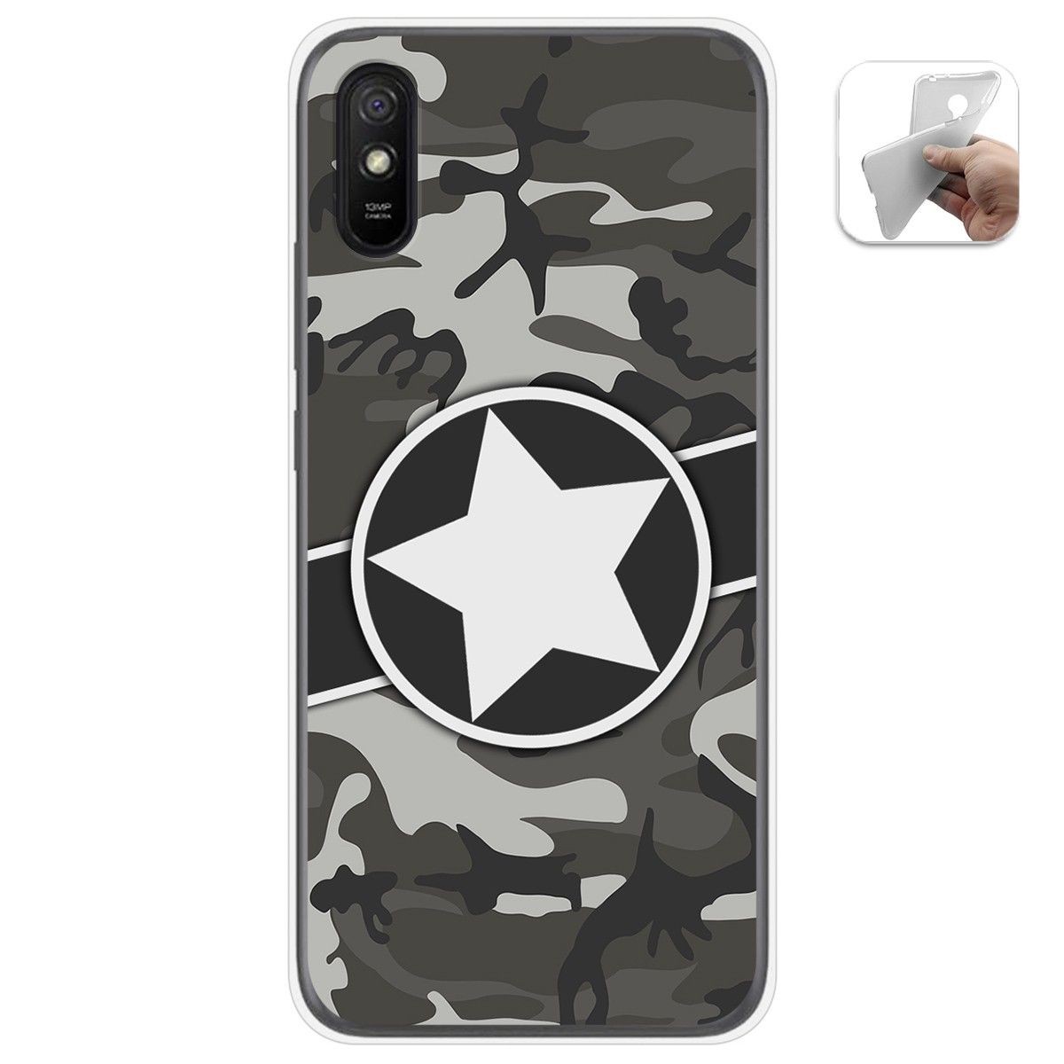 Funda Gel Tpu para Xiaomi Redmi 9A / 9AT diseño Camuflaje 02 Dibujos