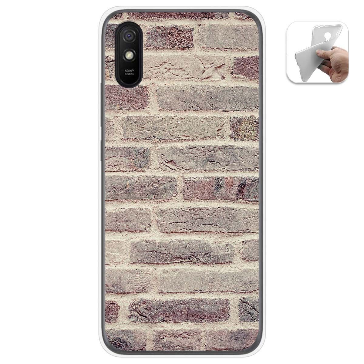 Funda Gel Tpu para Xiaomi Redmi 9A / 9AT diseño Ladrillo 01 Dibujos