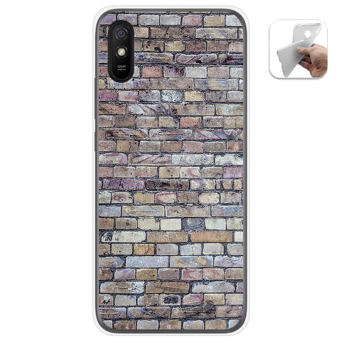 Funda Gel Tpu para Xiaomi Redmi 9A / 9AT diseño Ladrillo 02 Dibujos