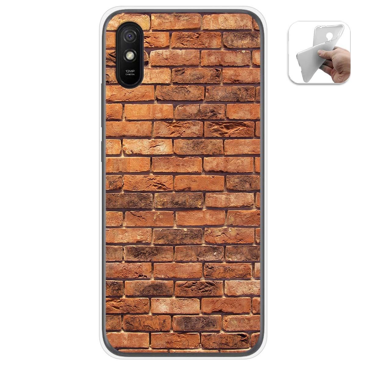 Funda Gel Tpu para Xiaomi Redmi 9A / 9AT diseño Ladrillo 04 Dibujos