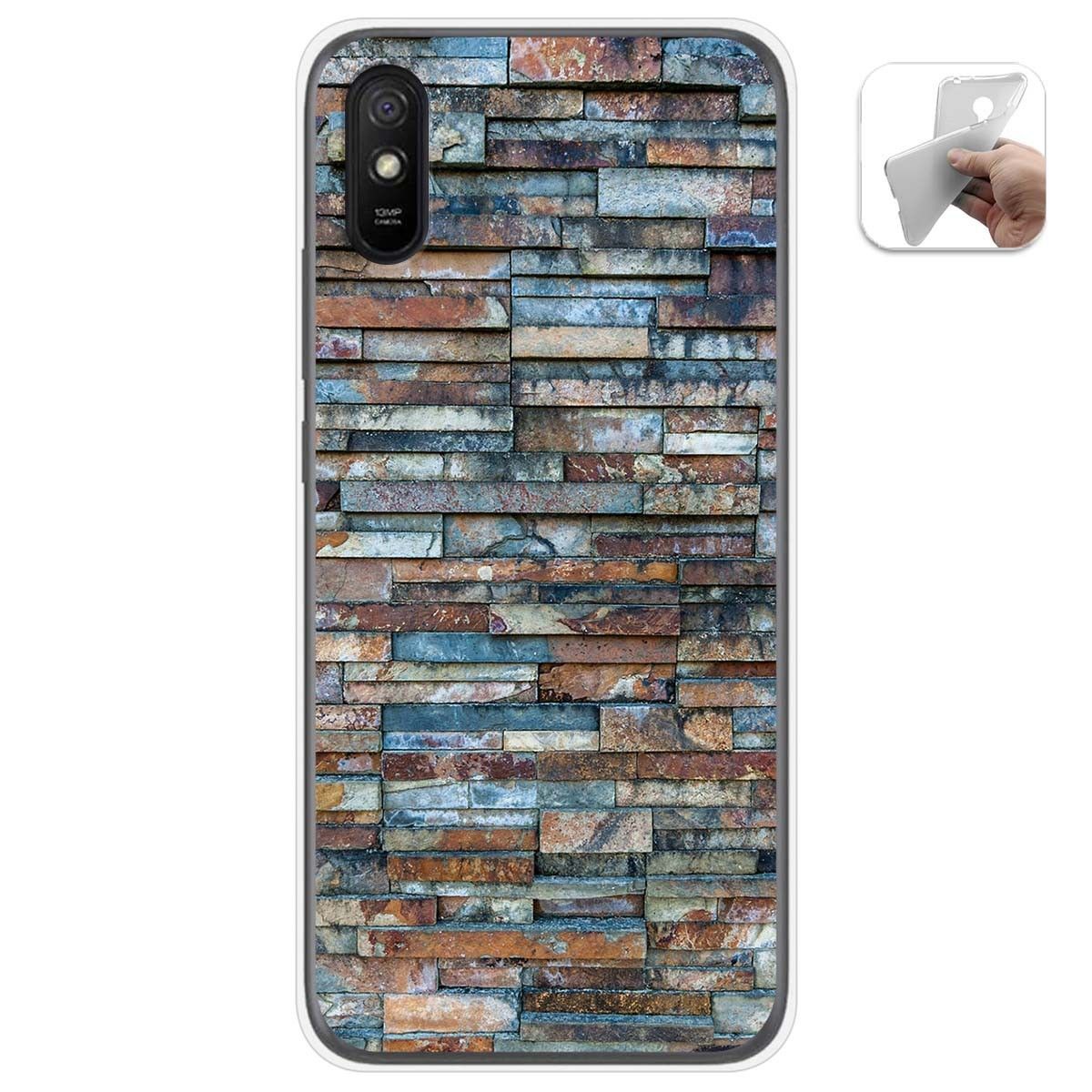 Funda Gel Tpu para Xiaomi Redmi 9A / 9AT diseño Ladrillo 05 Dibujos