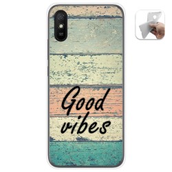 Funda Gel Tpu para Xiaomi Redmi 9A / 9AT diseño Madera 01 Dibujos
