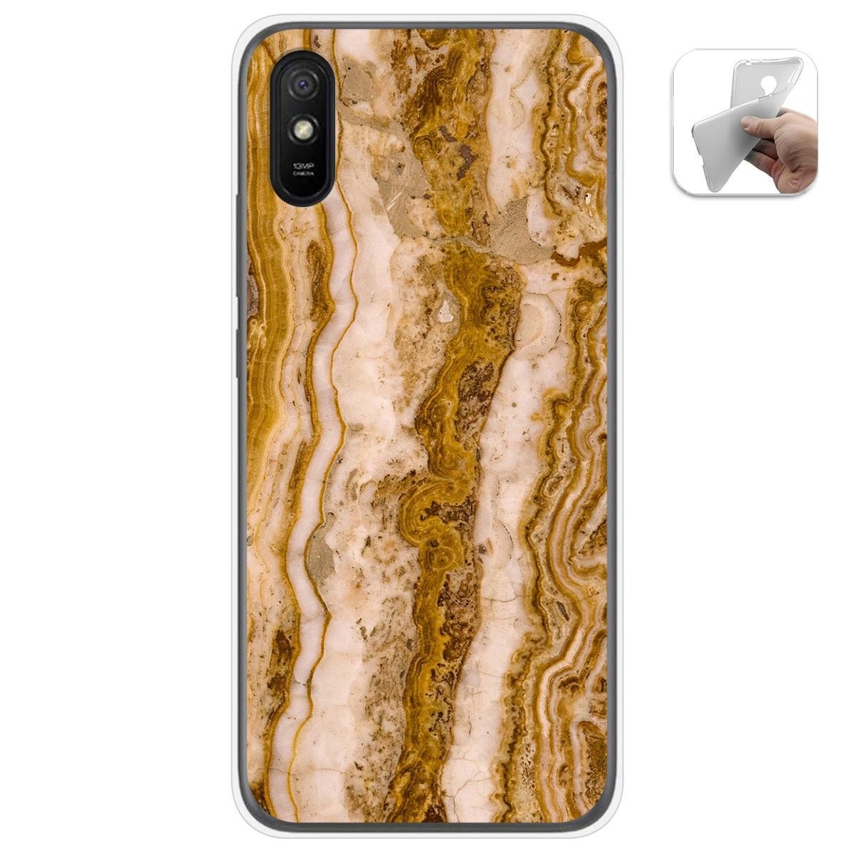 Funda Gel Tpu para Xiaomi Redmi 9A / 9AT diseño Mármol 10 Dibujos