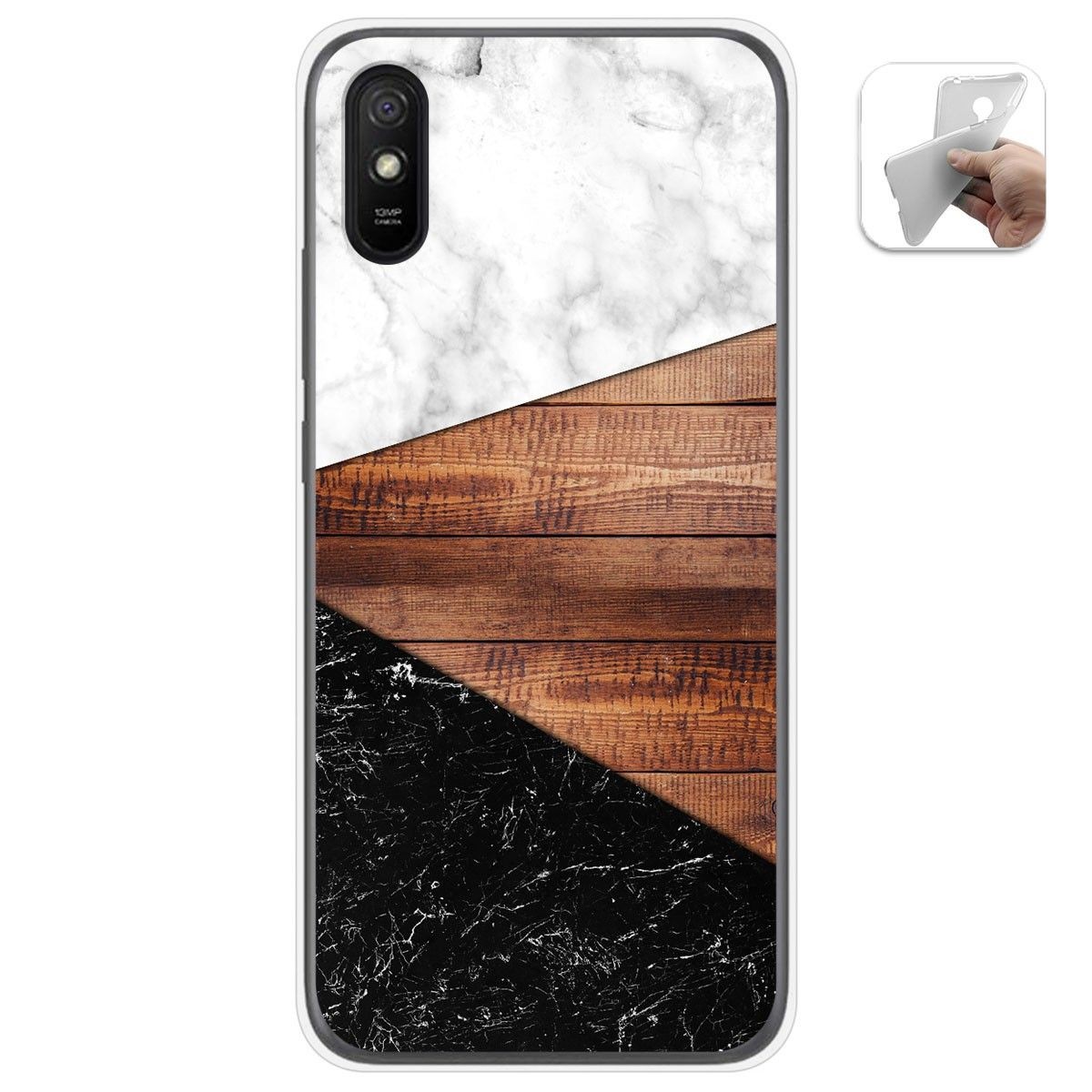 Funda Gel Tpu para Xiaomi Redmi 9A / 9AT diseño Mármol 11 Dibujos