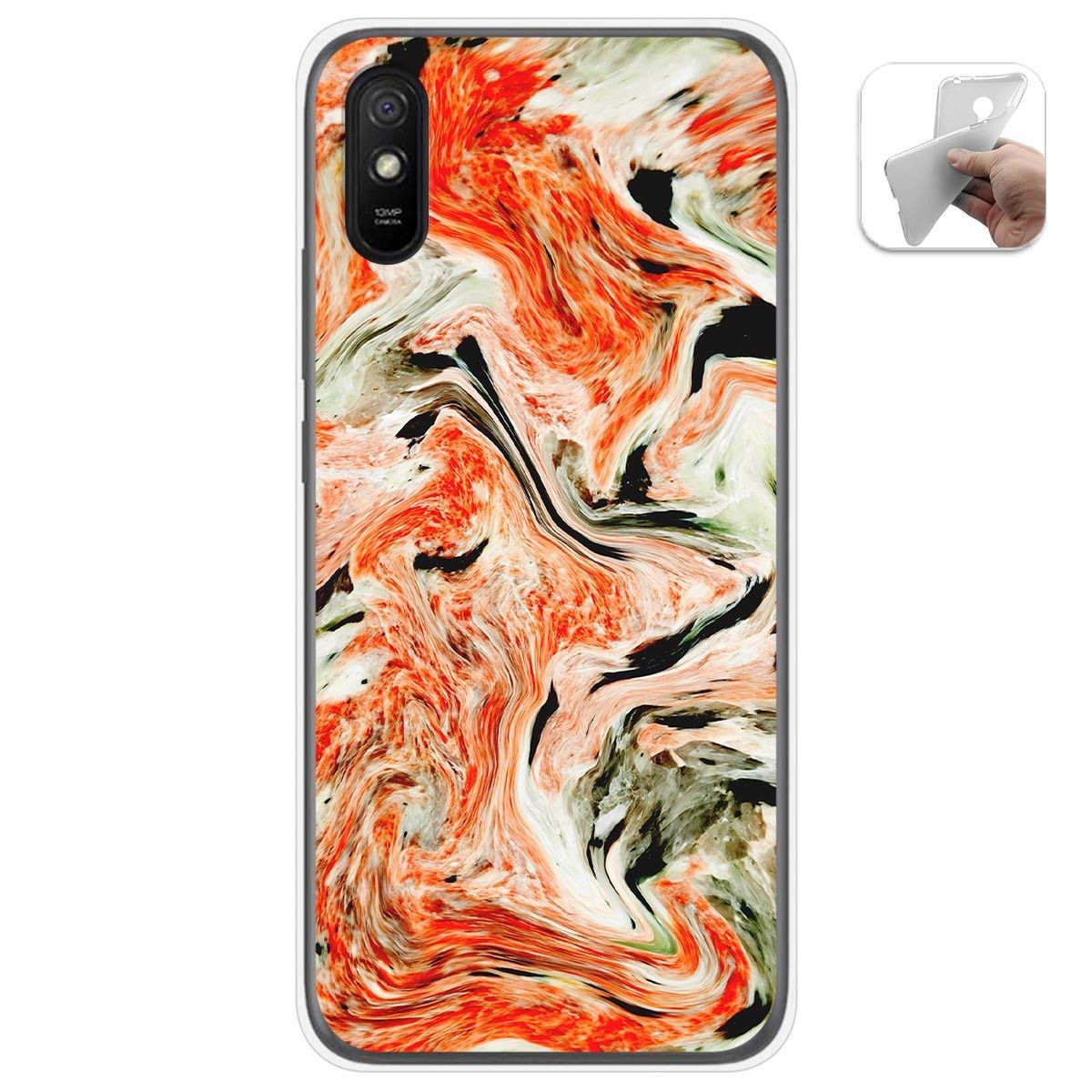Funda Gel Tpu para Xiaomi Redmi 9A / 9AT diseño Mármol 12 Dibujos