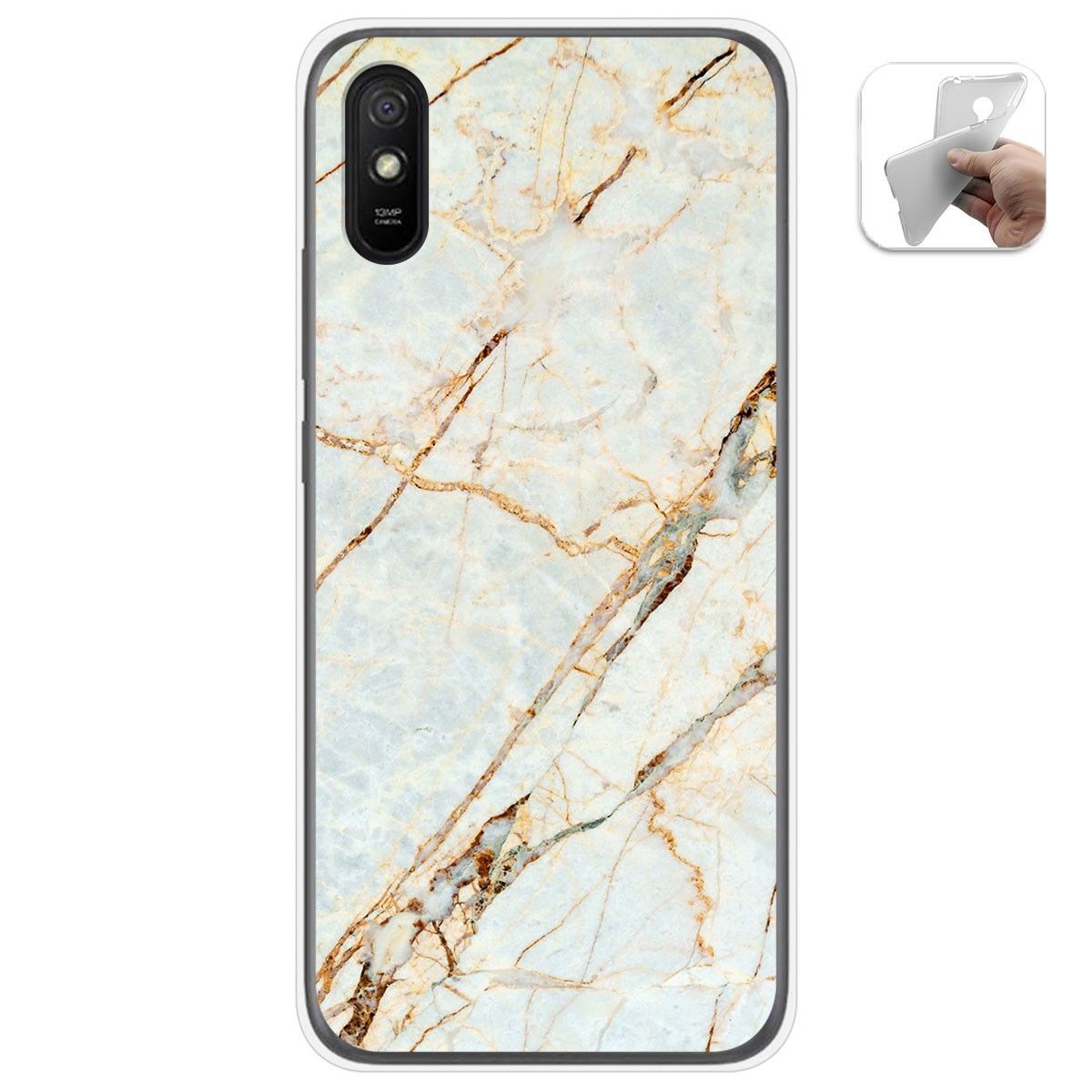 Funda Gel Tpu para Xiaomi Redmi 9A / 9AT diseño Mármol 13 Dibujos