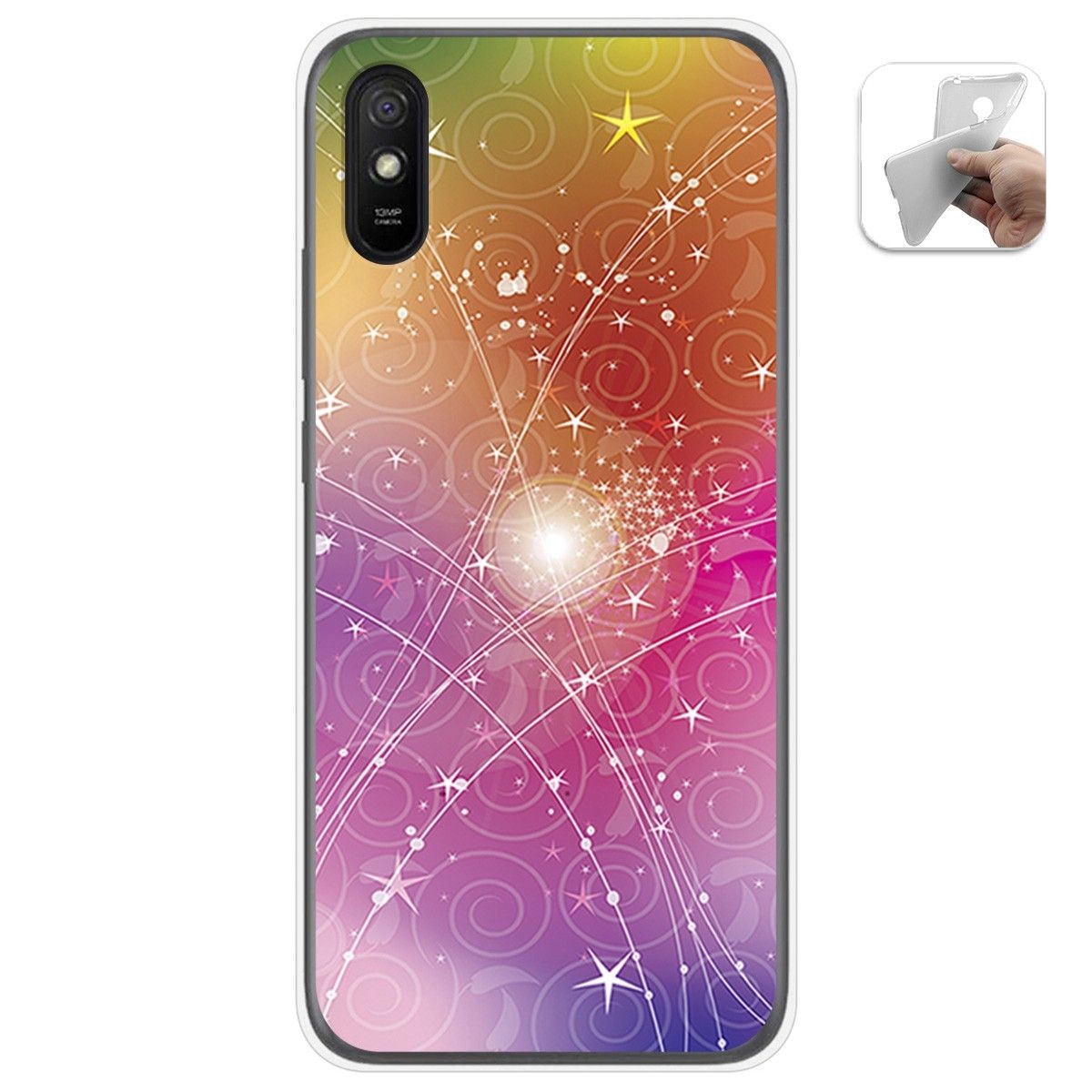 Funda Gel Tpu para Xiaomi Redmi 9A / 9AT diseño Abstracto Dibujos
