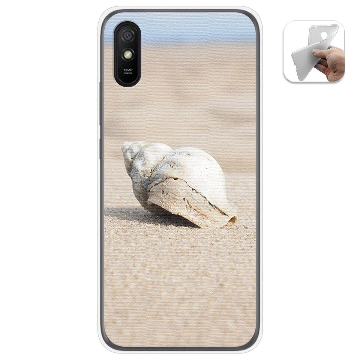 Funda Gel Tpu para Xiaomi Redmi 9A / 9AT diseño Concha Dibujos