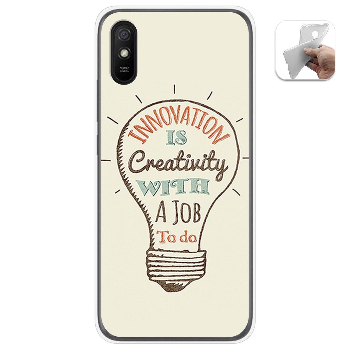 Funda Gel Tpu para Xiaomi Redmi 9A / 9AT diseño Creativity Dibujos