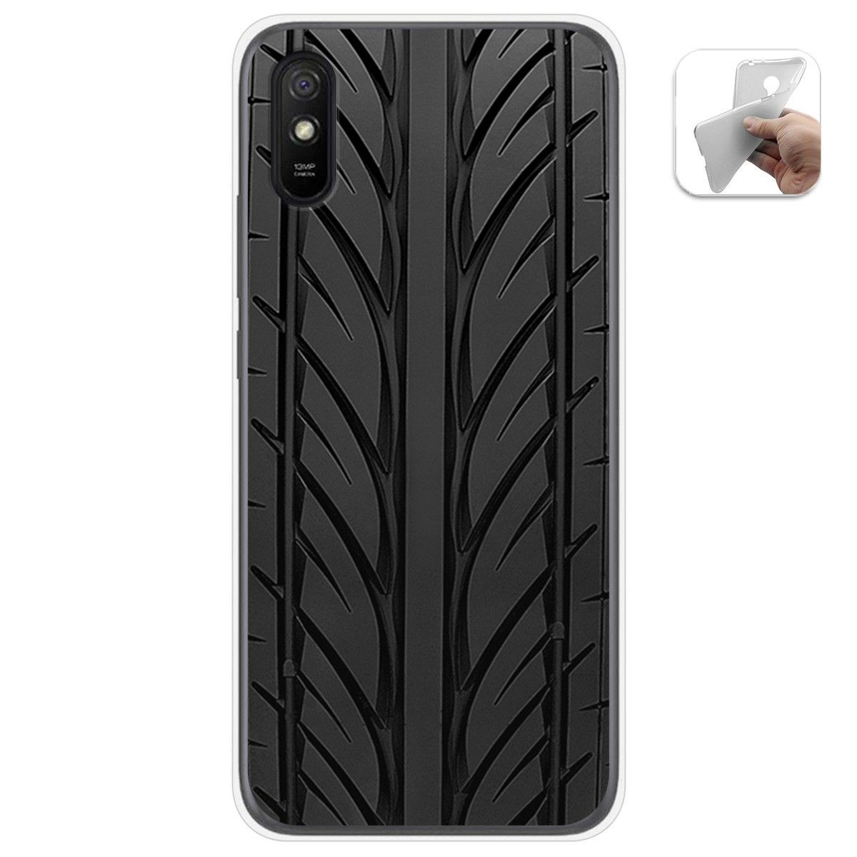 Funda Gel Tpu para Xiaomi Redmi 9A / 9AT diseño Neumatico Dibujos