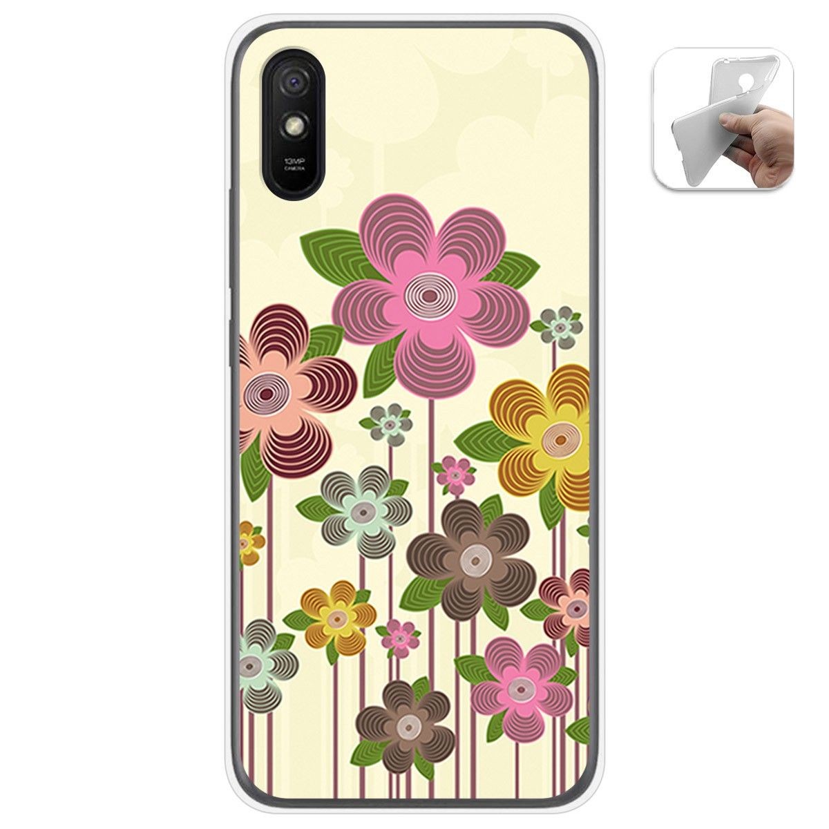 Funda Gel Tpu para Xiaomi Redmi 9A / 9AT diseño Primavera En Flor Dibujos