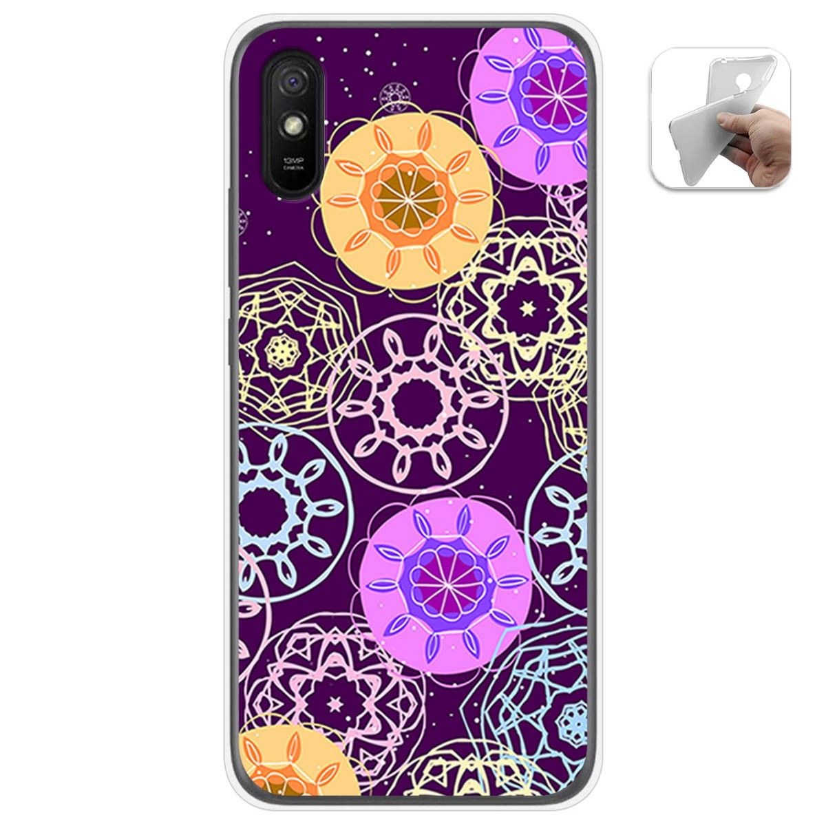 Funda Gel Tpu para Xiaomi Redmi 9A / 9AT diseño Radial Dibujos